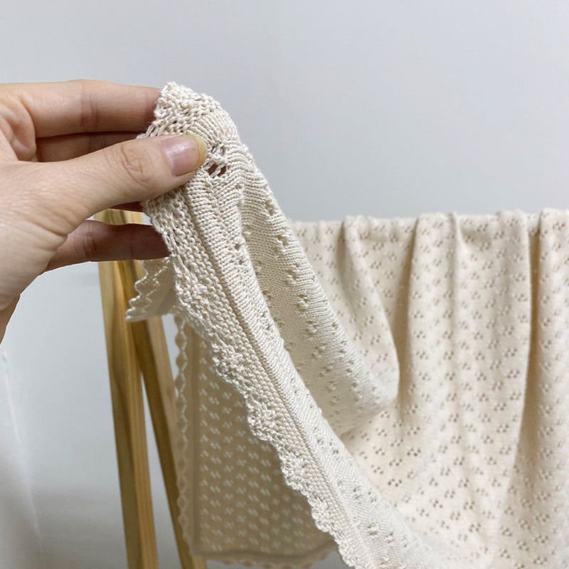 Lace Knitted Blanket For Babies And Toddlers